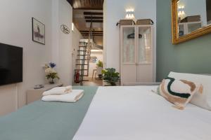 Posteľ alebo postele v izbe v ubytovaní C60 Pretty loft in downtown