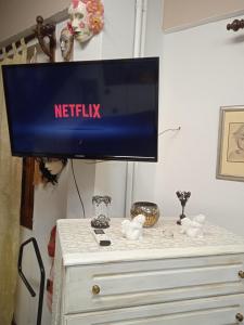 TV a/nebo společenská místnost v ubytování art studio