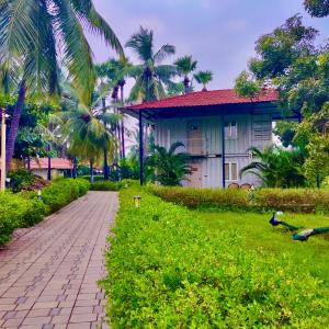 Joe's Beach Shack - Beach resort, Ramanathapuram外面的花园