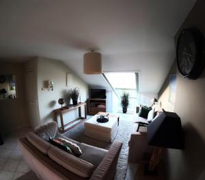 Posezení v ubytování Skyview Suite