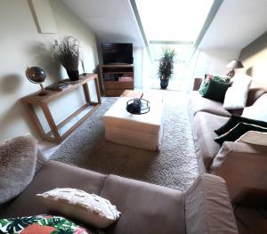 Posezení v ubytování Skyview Suite