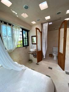 Koupelna v ubytování Casa de la Luz