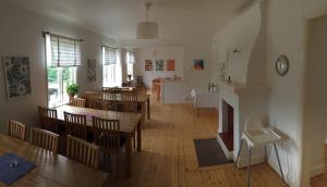 Area soggiorno di Vadstena Vandrarhem-Hostel