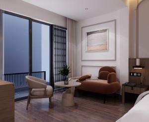 Istumisnurk majutusasutuses L'amant de Hanoi Hotel - khách sạn Lamant de Hà Nội