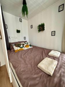 a bedroom with a large bed in a room at Vue imprenable sur les Alpes et Parking privé gratuit in Crans-Montana