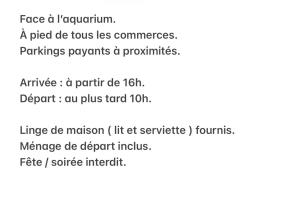 a page of a document with the words force a kovalentium aed at Nuit insolite Vieux-Port - Linge & ménage inclus in La Rochelle