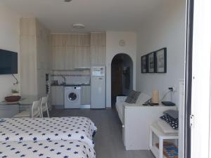 A kitchen or kitchenette at Carihuela Park Palace Studio