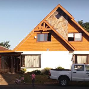 Bygningen som feriehuset ligger i