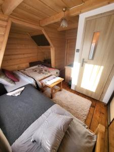 Cama o camas de una habitación en Domek Jelonek
