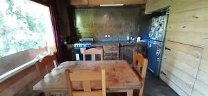 Køkken eller tekøkken på Hermosa cabaña en bosque nativo