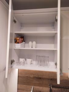 Dapur atau dapur kecil di TiD Apartman LUX