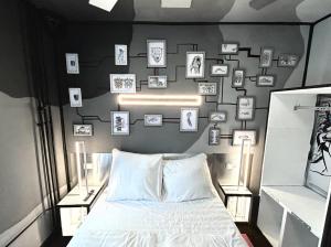 Ein Bett oder Betten in einem Zimmer der Unterkunft Stadtoase im Herzen Berlins