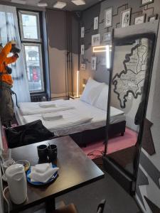 Ein Bett oder Betten in einem Zimmer der Unterkunft Stadtoase im Herzen Berlins