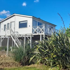 a tiny house on the beach with plants at Casa Maui in Balneario Buenos Aires