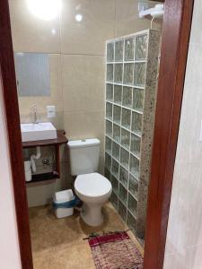 Koupelna v ubytování Recanto Casa Amarela
