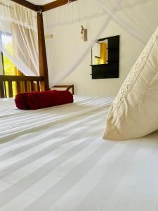Postel nebo postele na pokoji v ubytování Aura