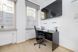 Kuchyňa alebo kuchynka v ubytovaní Lea Apartments Kraków Krowodrza by Noclegi Renters