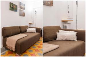 A seating area at Mercato Flexyrent - A.C. - WiFi