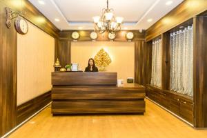 Ο χώρος του λόμπι ή της ρεσεψιόν στο Hotel Blue Poppy