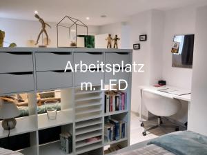 Ένα ή περισσότερα κρεβάτια σε δωμάτιο στο Casa Viva - Separate, ruhig gelegene Wohnung