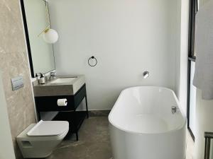 Koupelna v ubytování Thango Res