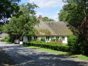 a house on the side of a road at Wasserkoog 22 in Tetenbüll