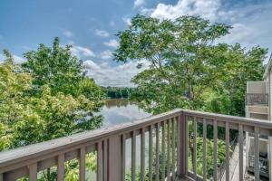 a balcony with a view of a lake at Condo in the Heart of Nashville - unit794 in Nashville