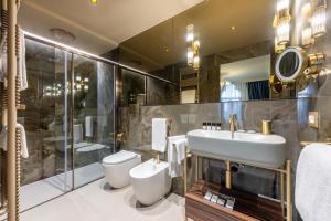 Koupelna v ubytování Hotel Palazzina Sardi
