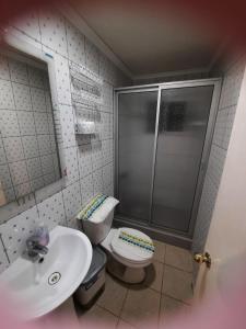 Kylpyhuone majoituspaikassa Casa Dichato