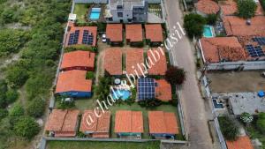 Vaade majutusasutusele Chalés Pipa Brasil linnulennult