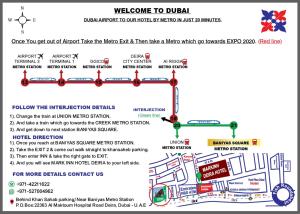 Captura de pantalla de un mapa de un semáforo en Mark Inn Hotel Deira en Dubái