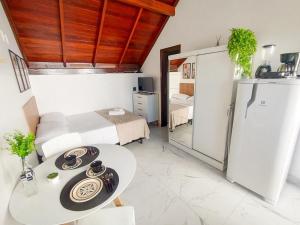 Кухня или мини-кухня в Residencial Morada do Sol - 700 metros da praia
