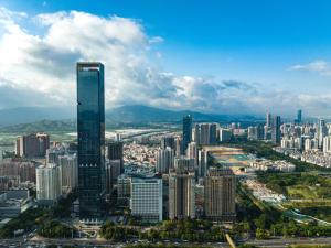 Linna Shenzhen üldine vaade või majutusasutusest The Skytel Hotel Shenzhen Central Park pildistatud vaade