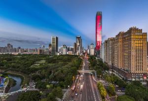 Linna Shenzhen üldine vaade või majutusasutusest The Skytel Hotel Shenzhen Central Park pildistatud vaade