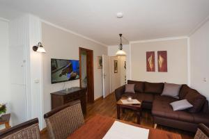 Χώρος καθιστικού στο NEU! Ferienwohnung Zur Linde
