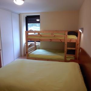 Ein Etagenbett oder Etagenbetten in einem Zimmer der Unterkunft Le Gardy