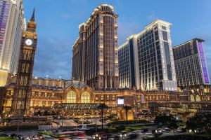 Linna Macau üldine vaade või majutusasutusest Conrad Macao pildistatud vaade