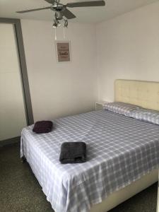 Postel nebo postele na pokoji v ubytování Terraza Albir
