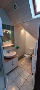 Koupelna v ubytování Chambre d'hôtes de la tulipe
