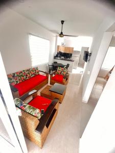 Kuchyň nebo kuchyňský kout v ubytování Linda casa en el espinal tolima