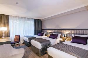 Postel nebo postele na pokoji v ubytování Hotel Agenda Louise