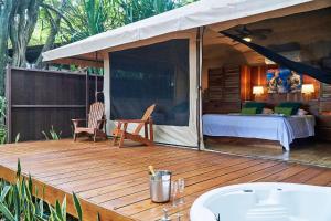 Patio nebo venkovní prostory v ubytování Hotel Tropico Latino