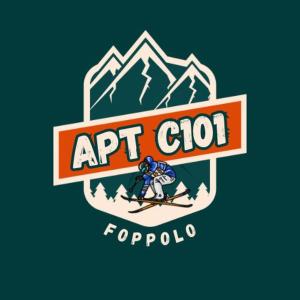福波洛的住宿－FOPPOLO apt.C101，山前滑雪的人