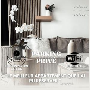 Le cocon Blånc Metz - T2 - Parking privé - Balcon - Nouvelle Ville, Gare - 2 à 4 personnes