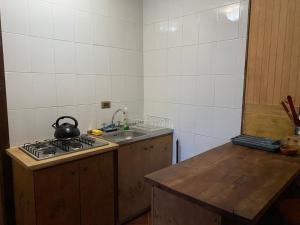 Kuchyň nebo kuchyňský kout v ubytování El Refugio de la Cuenca