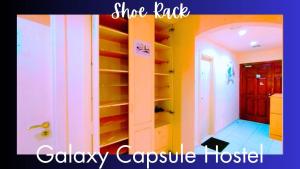 a room with a closet with shelves in it at The Galaxy Star Capsule Near Burjuman Metro Station in Dubai