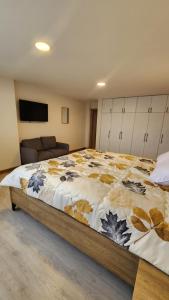 Ένα ή περισσότερα κρεβάτια σε δωμάτιο στο La Terraza suite de lujo 302 +16 φωτογραφίες