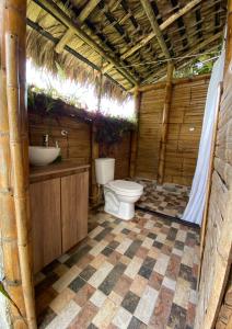 Koupelna v ubytování Andino Glamping