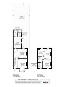 a floor plan of a house at Victoria House Near Beach With Free Parking in Southend-on-Sea