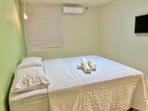 Cama ou camas em um quarto em Humaita Pousada